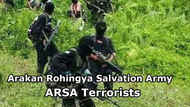 Bengali Muslim Islamic Terrorist organization Arakan Rohingya Salvation Army (ARSA) 