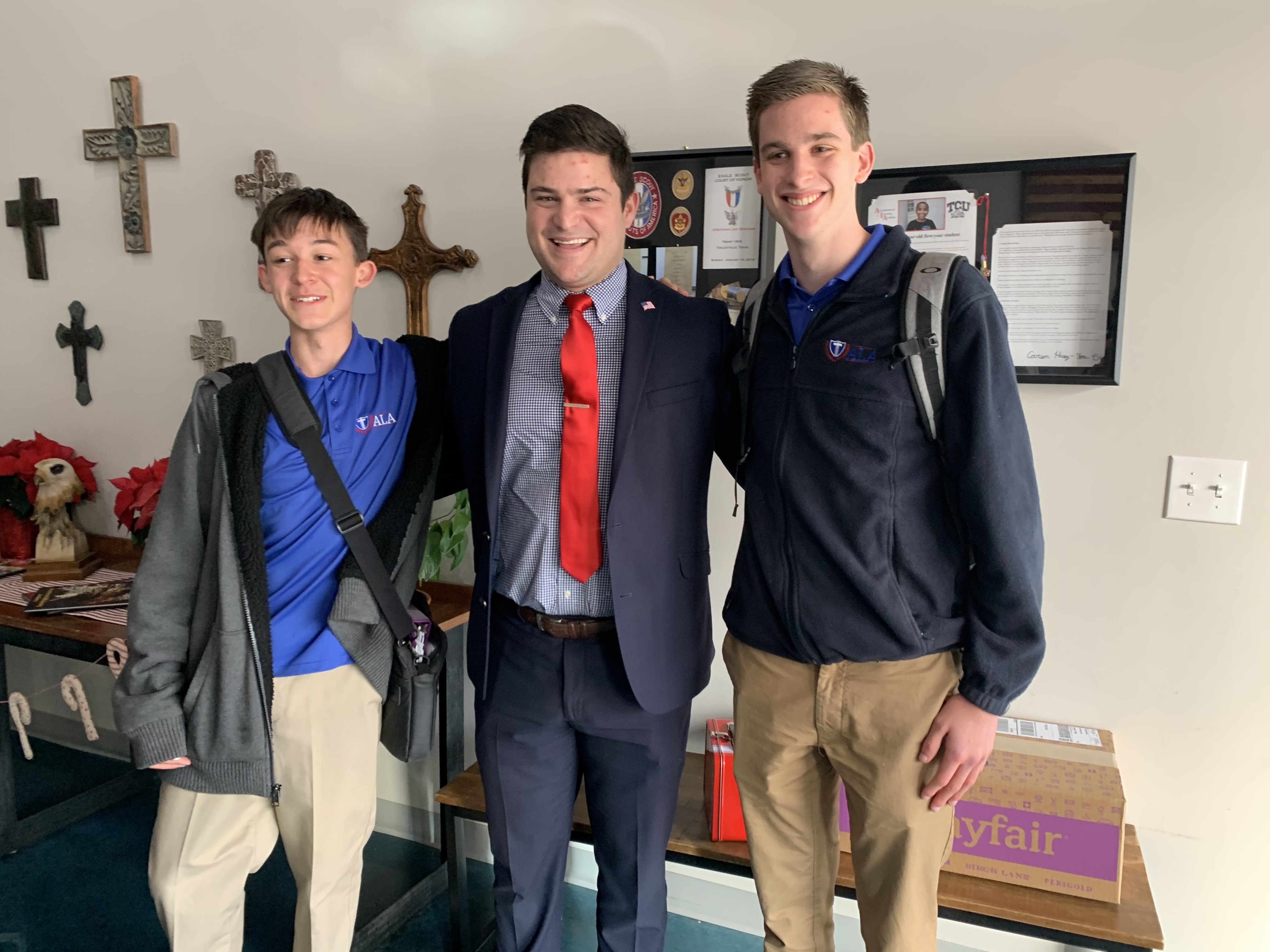 Republican Candidate David Fegan Speaks in Area Schools