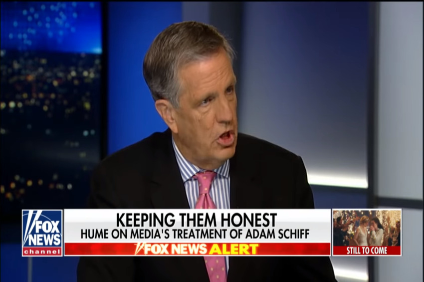  Brit Hume: �Wonder of Modern Media� Is the Failure to See Through Adam Schiff