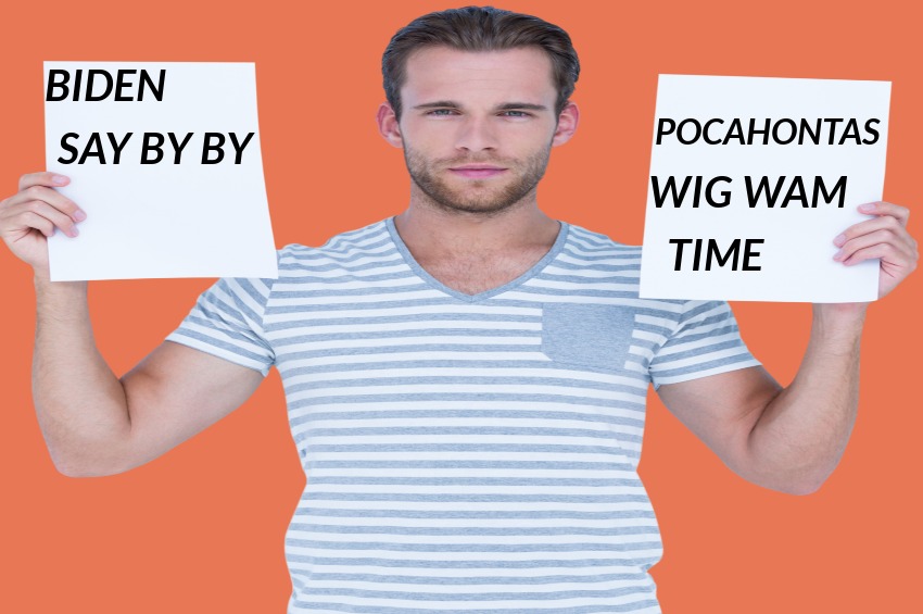  POCAHONTAS AND BIDEN ” BY BY LOONIES SOON”