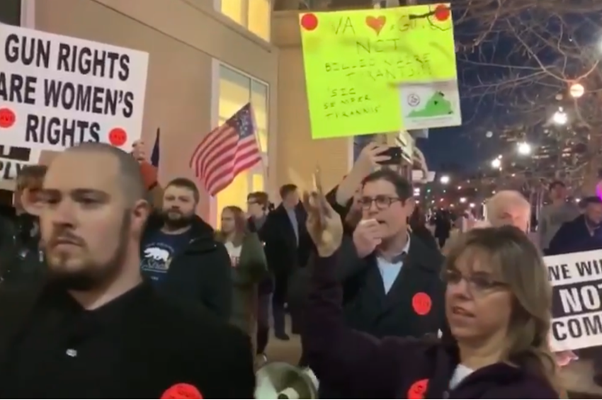  Mini Mike Bloomberg event protested by patriots in opposition to his billionaire funded gun grab