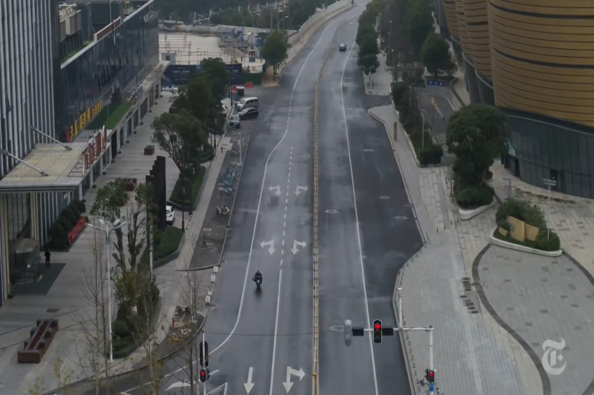  Deserted streets of Wuhan, China!