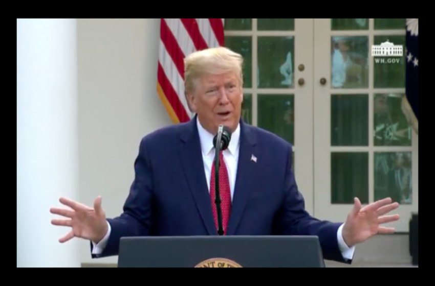  Pres. Trump Slams Media During Coronavirus Briefing: ‘Be Nice – Don’t Be Threatening’