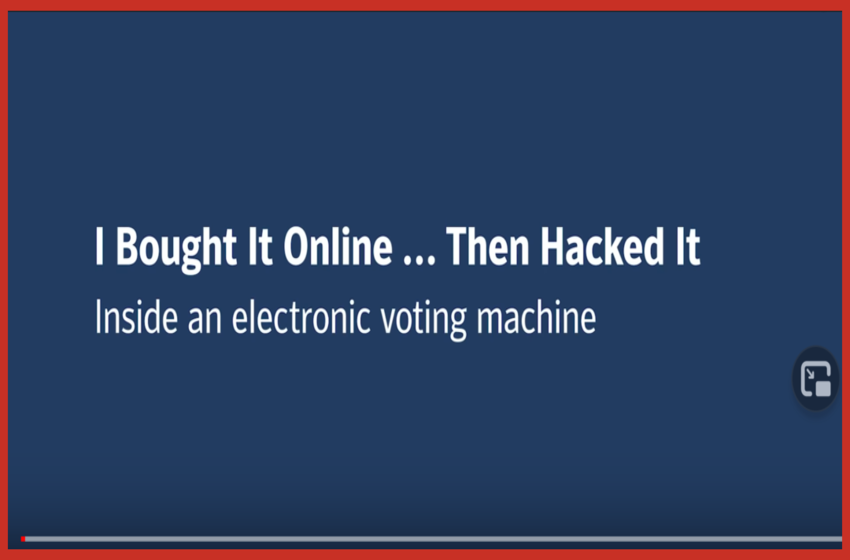 I Bought a Voting Machine Online … Then Hacked It