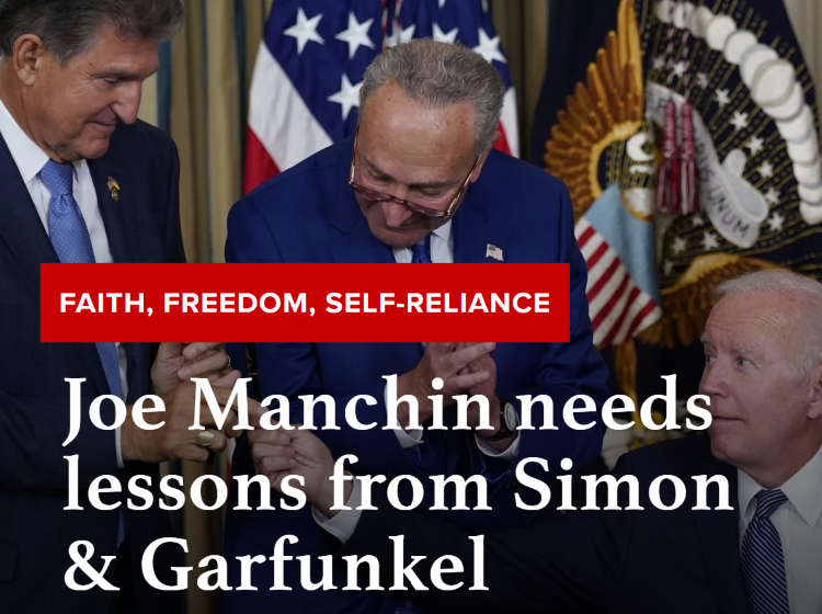  Joe Manchin needs lessons from Simon & Garfunkel